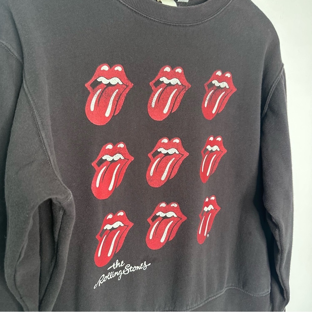 H&M Rolling Stones Sweatshirt Gray Size Medium - Picture 2 of 6